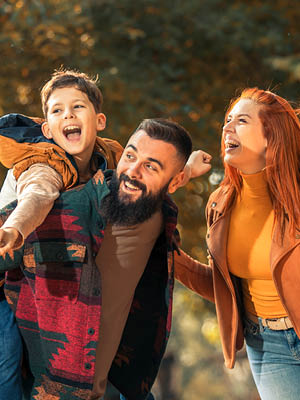 family laughing