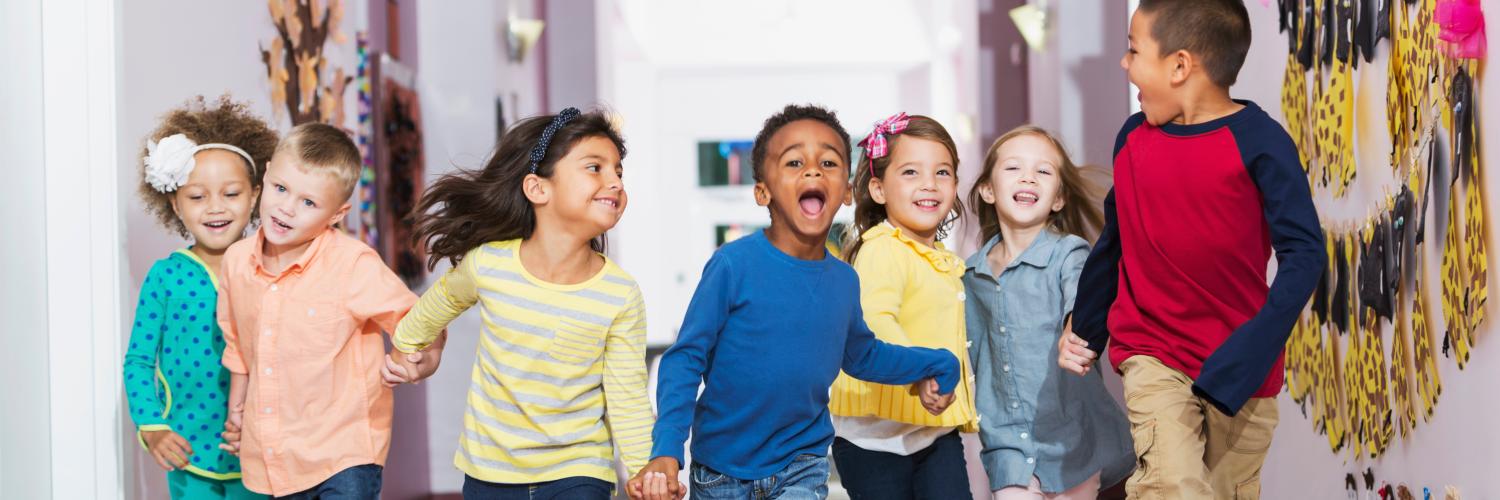 kids running down the hall