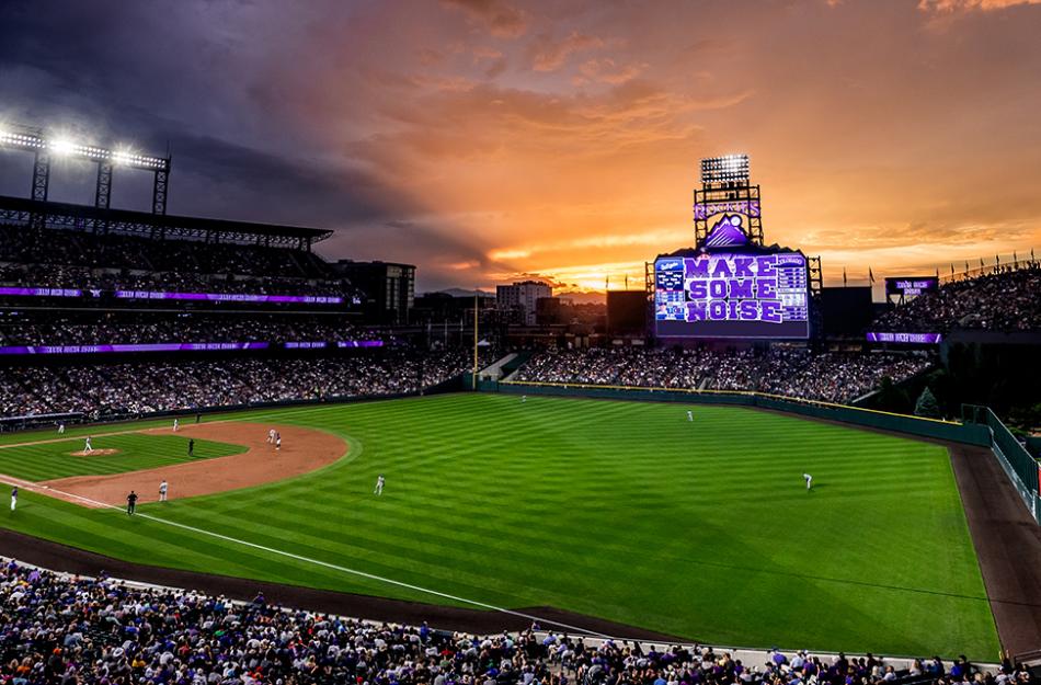 picture of the Rockies stadium