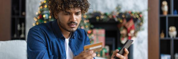 Man looking at his phone